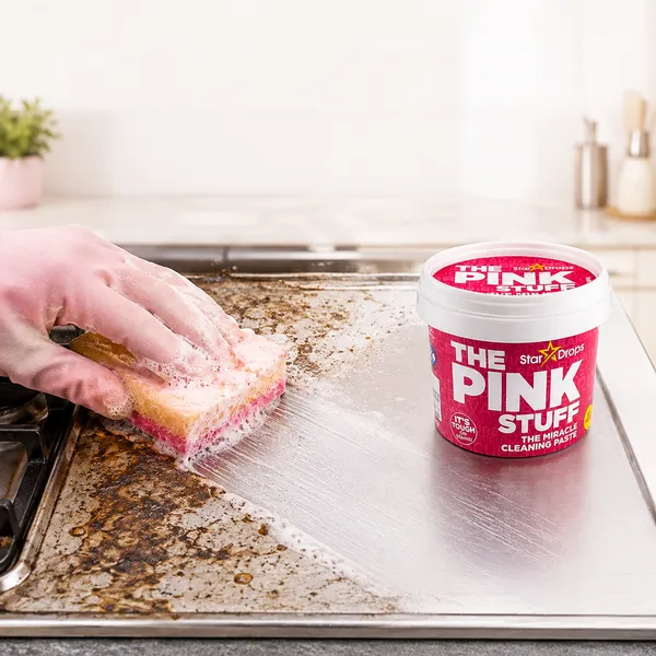 معجون التنظيف The Pink Stuff لتنظيف الدهون والأوساخ المتراكمة