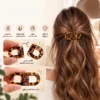 مشبك شعر مغناطيسي (SHEIN) بتصميم D Shape مستخدم لتجميع وتثبيت الشعر في تسريحة نصف مرفوعة